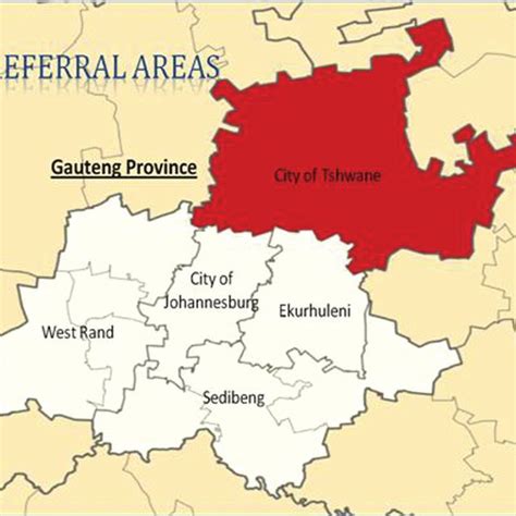 Gauteng Province with municipal districts. | Download Scientific Diagram