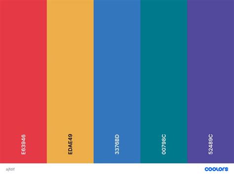 colour scheme 1 | Color chart, Pie chart, Bar chart