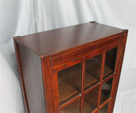 Bargain John's Antiques » Blog Archive Mission Oak Bookcase - single door with 12 panes ...