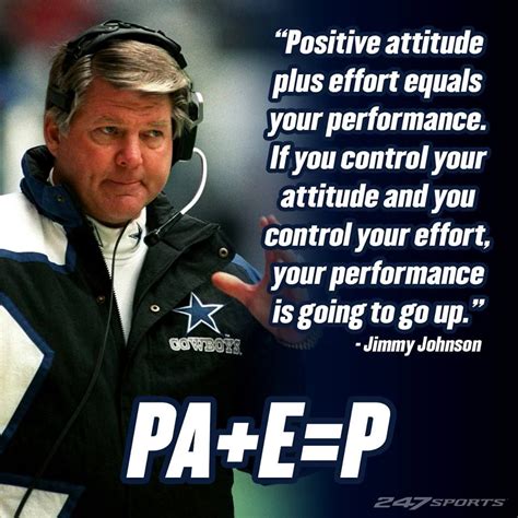 former Dallas Cowboys HC Jimmy Johnson! | Jimmy johnson, Sports quotes ...