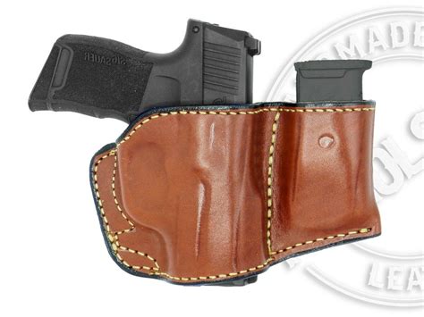 SIG SAUER P365 XL Holster and Mag Pouch Combo - OWB Leather Belt Holst – MyHolster