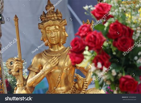 Hindu God Creation Lord Brahma Hindu Stock Photo 745348942 | Shutterstock