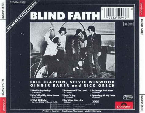 MUSIK LEGENDA: Blind Faith - 1969 - Blind Faith