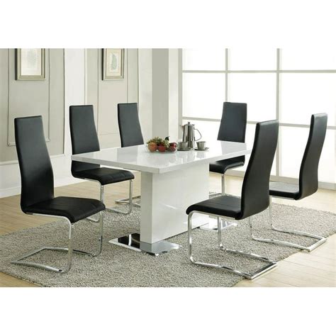 Contemporary Black and Chrome Dining Chair - Walmart.com - Walmart.com