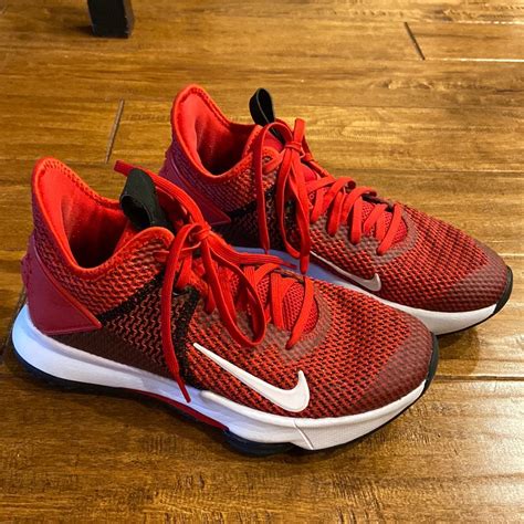 Red And Black Lebron James Basketball Sneakers - Gem