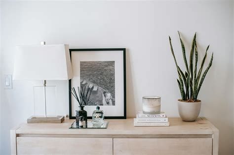 Photo with potted plant on chest of drawers in room · Free Stock Photo