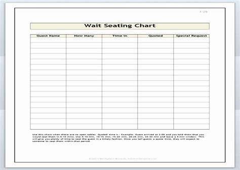 Waiting List Template Excel | Stcharleschill Template