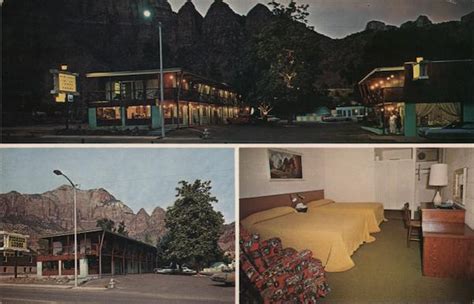 Pioneer Lodge Springdale, UT Postcard