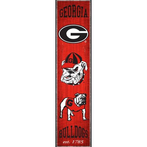 Georgia Bulldogs 6'' x 24'' Vertical Heritage Banner Sign in 2021 | Fan ...