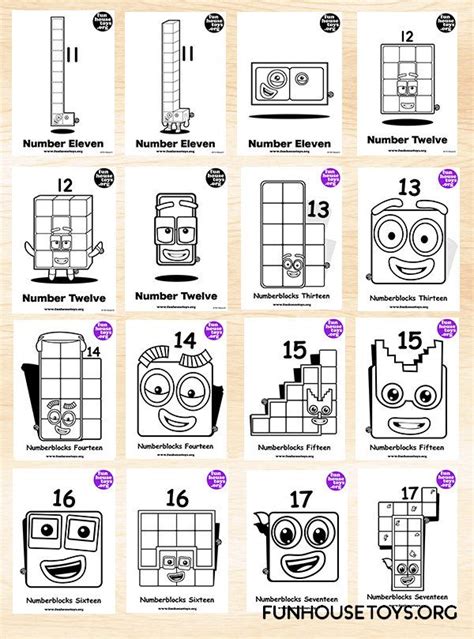 Number Blocks Printable