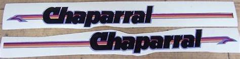 Sell NOS Chaparral Motorcycle Minibike Gas Tank Stickers in Bucyrus, Ohio, United States, for US ...