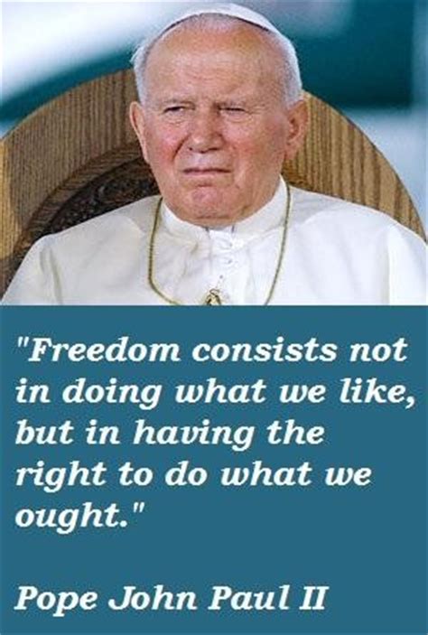 Famous Quotes By Pope John Paul Ii. QuotesGram