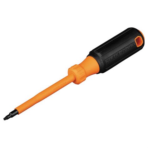 KLEIN TOOLS, #1 Tip Size, 8 1/4 in Overall Lg, Insulated Screwdriver, 1 Square - 802NU8|6884INS ...