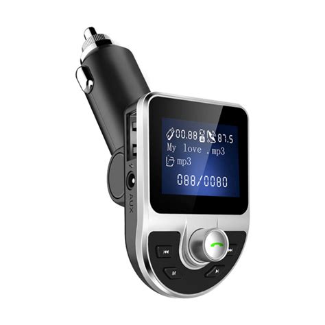 Bluetooth Car Kit Bluetooth Handsfree Wireless FM Transmitter in Car ...