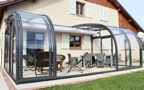 Retractable Sunroom, Telescopic Patio Enclosures Glass House Hobby ...