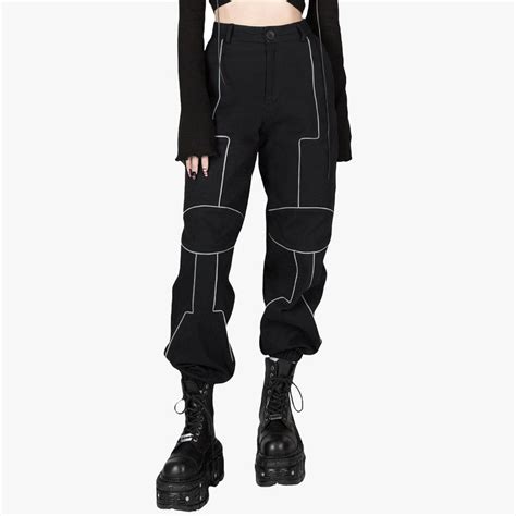 Light Reflective Lines Cyberpunk Pants • Aesthetic Clothes in 2023 | Cyberpunk clothes ...