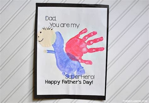 Make Your Own Handprint Fathers Day Card (with printable!)