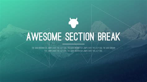 How to Design a Beautiful Section Break Slide in PowerPoint