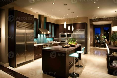 Modern kitchen interior design AI Generated 23466458 Stock Photo at ...