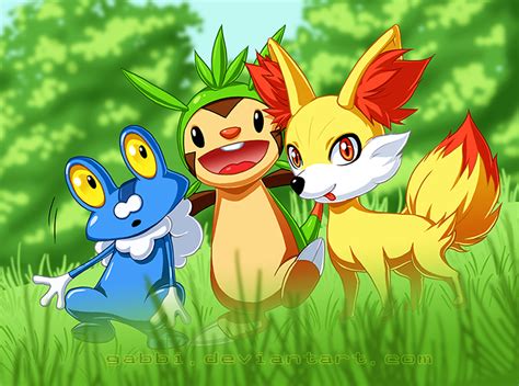 Pokemon - Starters of Gen 6 by Gabbi on DeviantArt