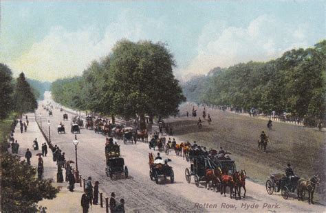 Rotten Row - Hyde Park, London - Postcard, c. 1900s – Ephemera Obscura ...