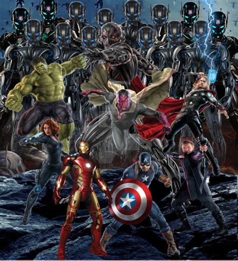 The Avengers vs Ultron by ArkhamNatic on DeviantArt