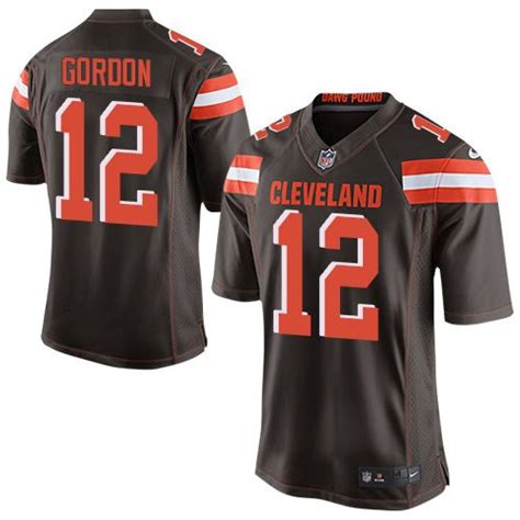 $24.99 Nike Elite Josh Gordon Brown Men's Jersey - Cleveland Browns #12 NFL Home