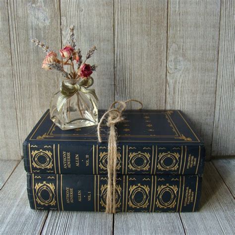 Blue Book Stack - Etsy