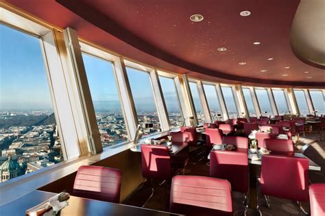 The restaurant at the Fernsehturm in Berlin : r/RetroFuturism