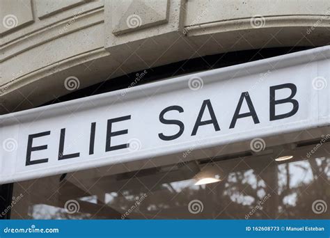 Elie Saab Logo on Elie Saab Store Editorial Stock Photo - Image of saab ...