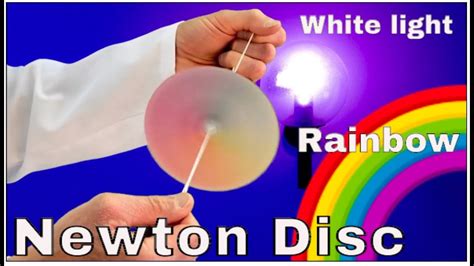 How to make a newton disc Experiment for kids - YouTube