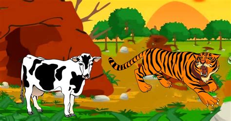 Cow and Tiger Short Stories with Moral - Moral Stories For Children