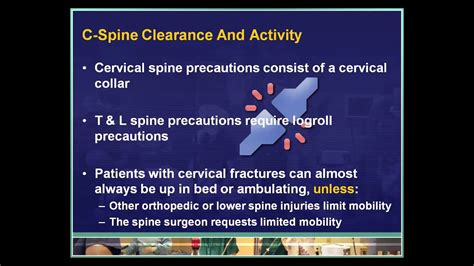 Spine Clearance for Nurses - YouTube