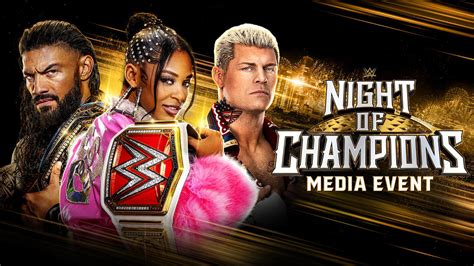 WWE Night of Champions Media Event is airing now! | WWE