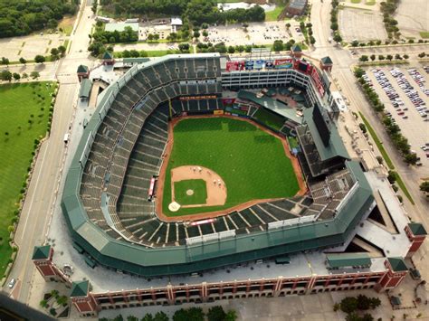 Rangers Ballpark - Aerial View : r/TexasRangers