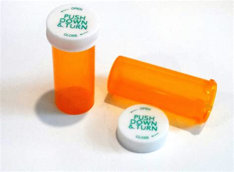 Plastic Orange Medicine Bottle • Bongia