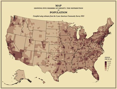 Us population density high res map - fieldlity