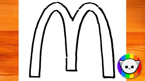 How to Draw McDonald's Logo Very Easy - YouTube