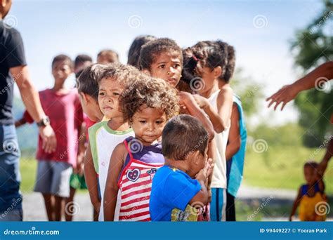 The Aeta Tribe Children Near Mount Pinatubo on Aug 27, 2017 in S ...