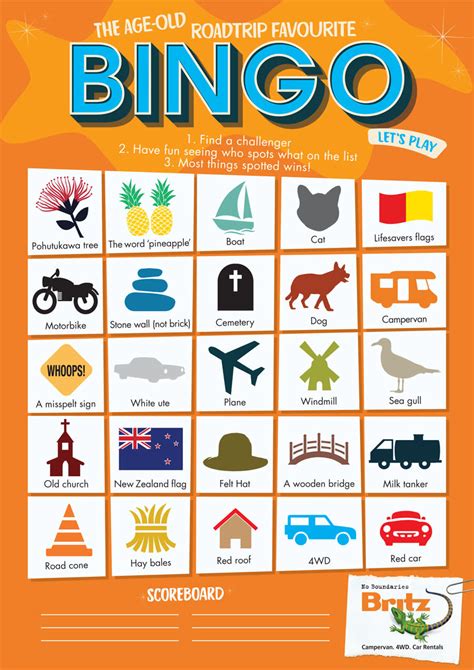 Kids Campervan Bingo Game