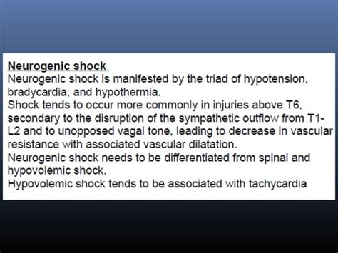 Spinal shock Physiology | PPT