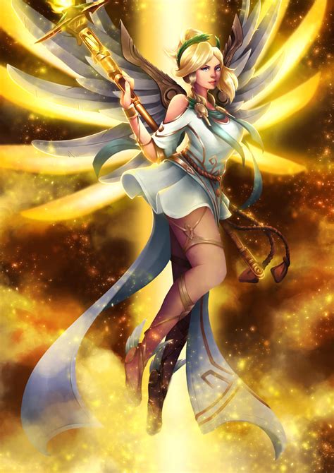 Winged Victory Mercy by Lespapillions on DeviantArt