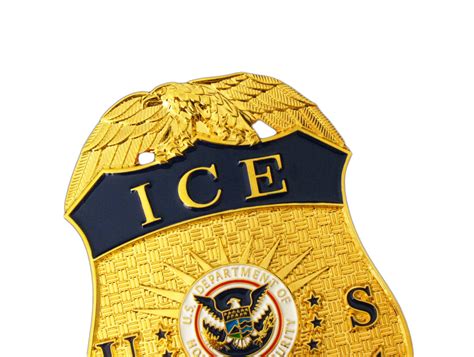 US ICE Officer Badge Replica Movie Props – Cop Collectibles