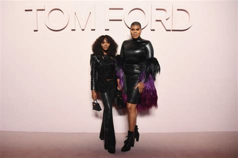 Cookie and EJ Johnson Attend Tom Ford’s Fashion Show in Matching Black ...