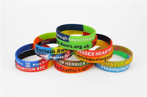 Multi-Coloured Silicone Wristbands | Lancaster Printing