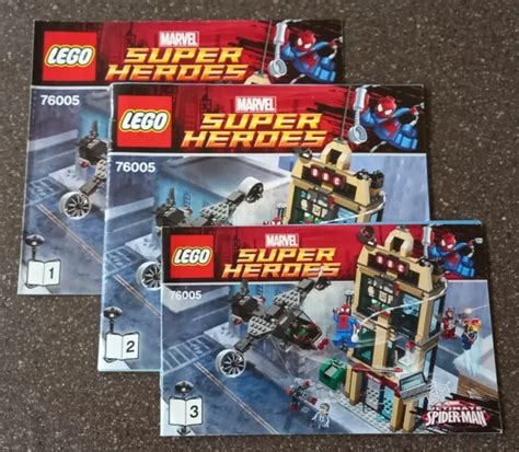 VINTAGE LEGO INSTRUCTIONS manuals 76005 Daily Bugle Showdown £2.50 ...