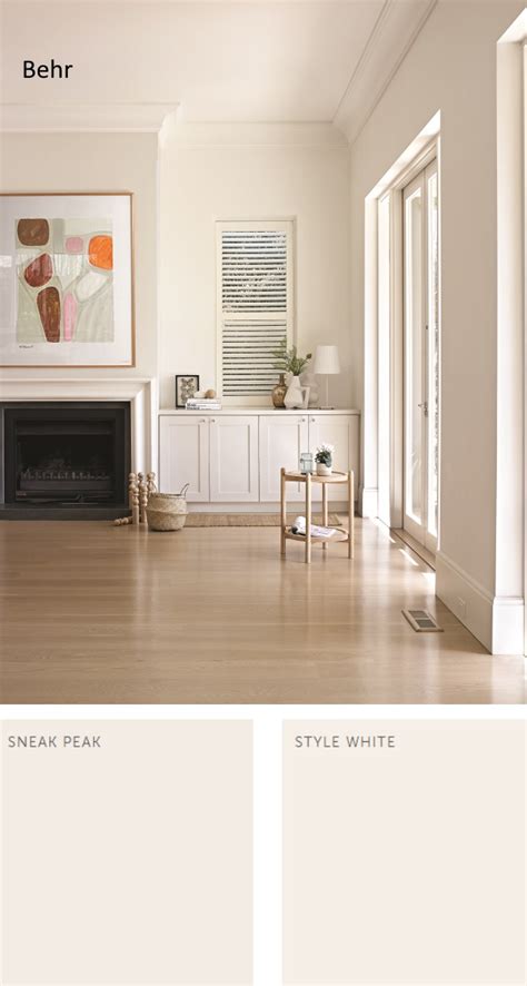 Behr Sneak Peak and Style White. Neutral Paint Colors 2020 - Interiors ...