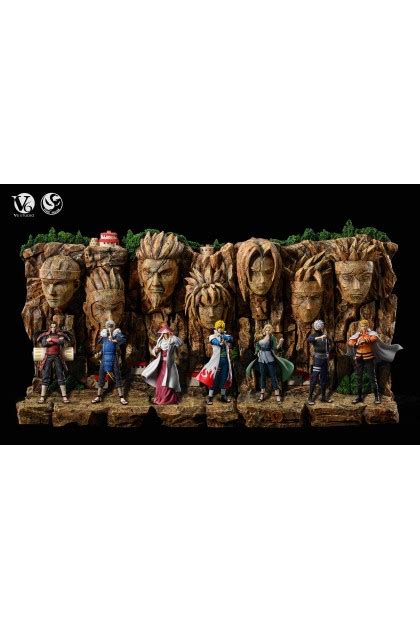 V6 Studio Naruto Shippuden Hokages Wall Diorama | Mirai Collectibles