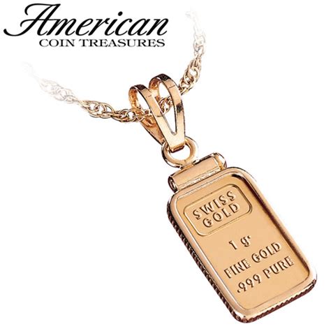 Heartland America: Gold Ingot Pendant 1G