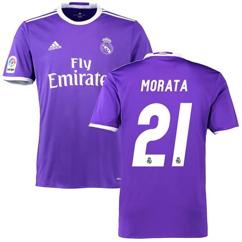 adidas Morata Real Madrid Purple 2016/17 Away Replica Jersey